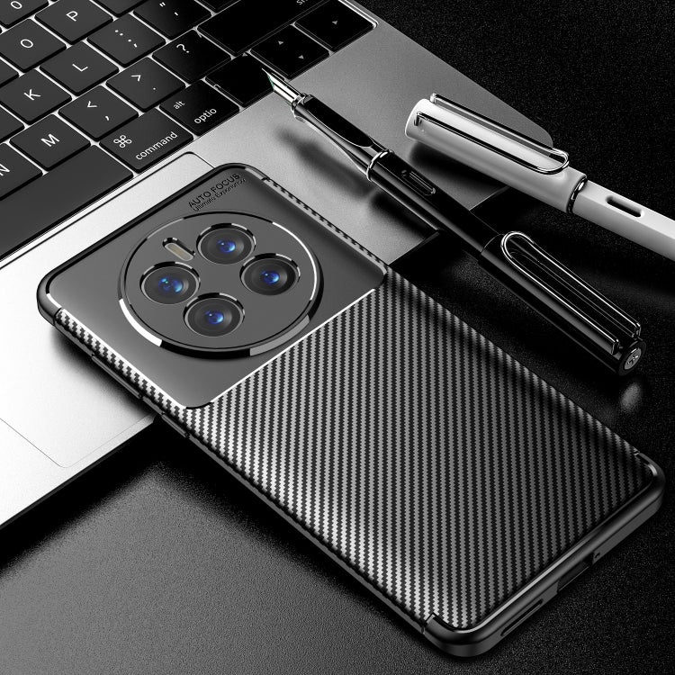 Custodia per cellulare in TPU a foro fine con trama in fibra di carbonio, For Huawei Mate 50 Pro Fine Hole, For Huawei Mate 50 Fine Hole