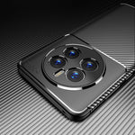 Custodia per cellulare in TPU a foro fine con trama in fibra di carbonio, For Huawei Mate 50 Pro Fine Hole, For Huawei Mate 50 Fine Hole
