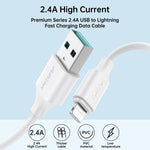 JOYROOM S-UL012A9 Cavo dati di ricarica rapida da USB a 8 pin da 2,4 A, 2m, 1m, 0.25m