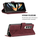 Custodia per cellulare in pelle con flip in rilievo 3D a tracolla, For Samsung Galaxy Z Fold3 5G, For Samsung Galaxy Z Fold4