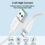 Cavo ricarica rapida USB a Micro USB 2,4A 2m/1m/0,25m