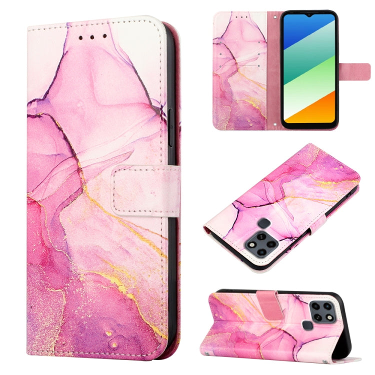 Cassa del telefono di cuoio di vibrazione del modello di marmo PT003, For Infinix Smart 6 Plus/X6823, For T-Mobile Revvl 6 5G, For Oukitel C31, For Xiaomi Poco C40 Global