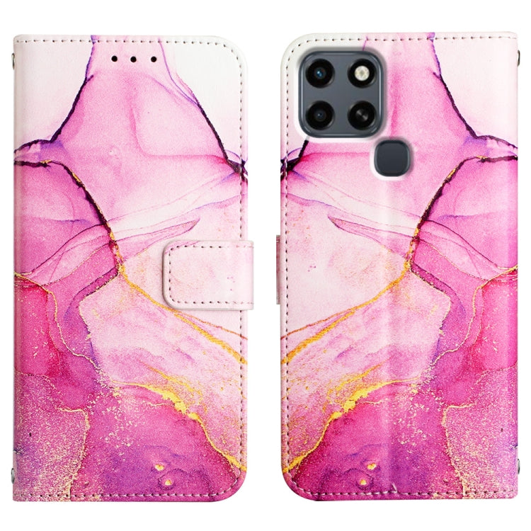 Cassa del telefono di cuoio di vibrazione del modello di marmo PT003, For Infinix Smart 6 Plus/X6823, For T-Mobile Revvl 6 5G, For Oukitel C31, For Xiaomi Poco C40 Global