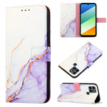 Cassa del telefono di cuoio di vibrazione del modello di marmo PT003, For Infinix Smart 6 Plus/X6823, For T-Mobile Revvl 6 5G, For Oukitel C31, For Xiaomi Poco C40 Global