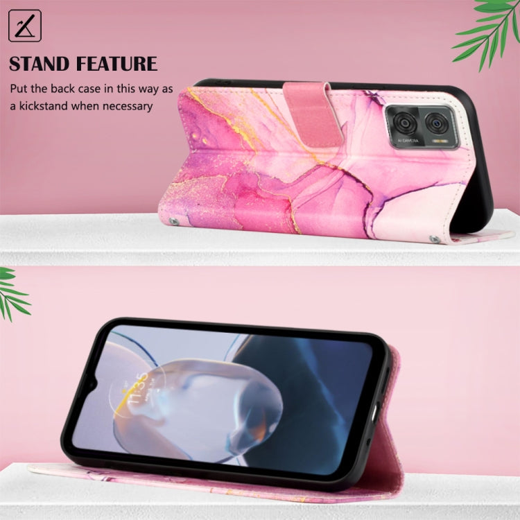 Cassa del telefono di cuoio di vibrazione del modello di marmo PT003, For Motorola Moto E22i 4G/E22 4G, For OPPO A55S 5G/CPH2309 Japan, For OPPO Reno7 A Japan, For T-Mobile Revvl 6 Pro 5G