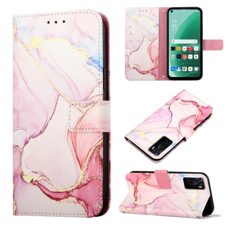 Cassa del telefono di cuoio di vibrazione del modello di marmo PT003, For Motorola Moto E22i 4G/E22 4G, For OPPO A55S 5G/CPH2309 Japan, For OPPO Reno7 A Japan, For T-Mobile Revvl 6 Pro 5G