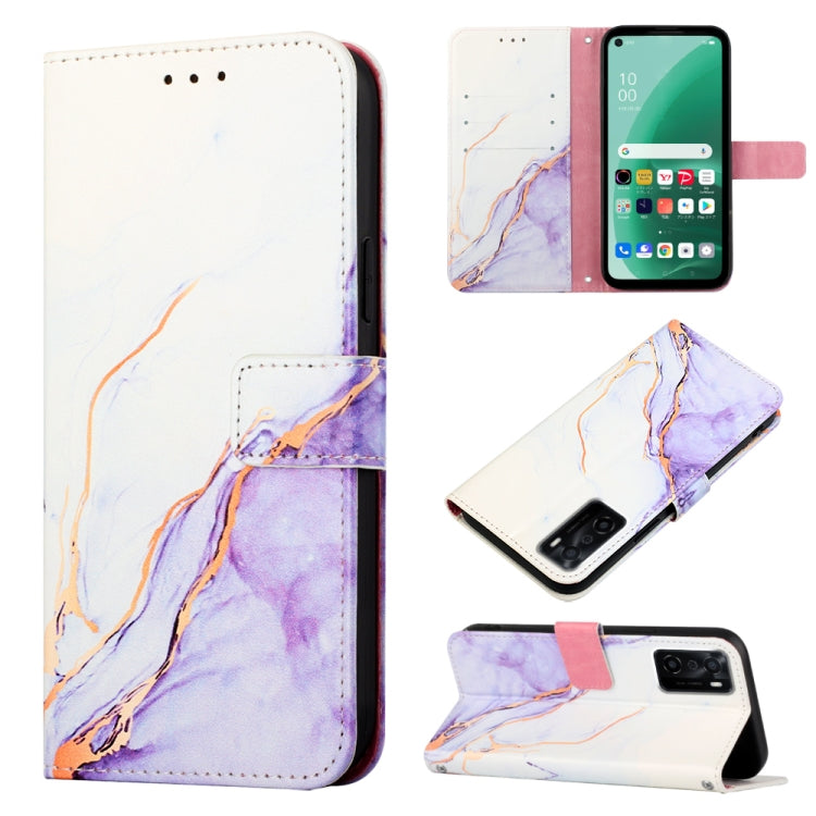 Cassa del telefono di cuoio di vibrazione del modello di marmo PT003, For Motorola Moto E22i 4G/E22 4G, For OPPO A55S 5G/CPH2309 Japan, For OPPO Reno7 A Japan, For T-Mobile Revvl 6 Pro 5G