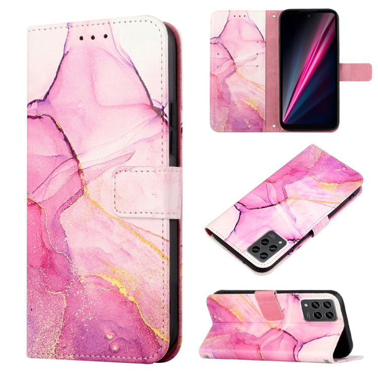 Cassa del telefono di cuoio di vibrazione del modello di marmo PT003, For Motorola Moto E22i 4G/E22 4G, For OPPO A55S 5G/CPH2309 Japan, For OPPO Reno7 A Japan, For T-Mobile Revvl 6 Pro 5G