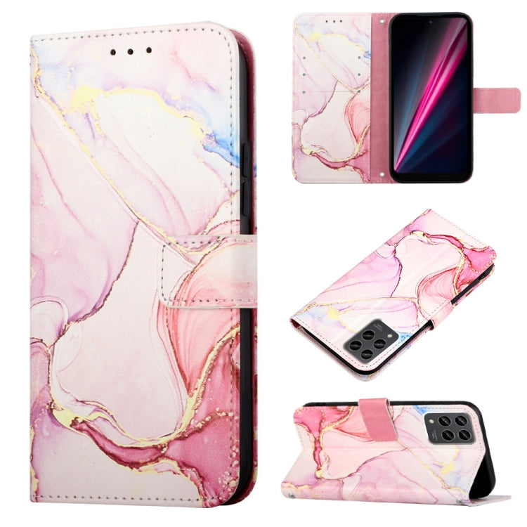 Cassa del telefono di cuoio di vibrazione del modello di marmo PT003, For Motorola Moto E22i 4G/E22 4G, For OPPO A55S 5G/CPH2309 Japan, For OPPO Reno7 A Japan, For T-Mobile Revvl 6 Pro 5G