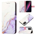 Cassa del telefono di cuoio di vibrazione del modello di marmo PT003, For Motorola Moto E22i 4G/E22 4G, For OPPO A55S 5G/CPH2309 Japan, For OPPO Reno7 A Japan, For T-Mobile Revvl 6 Pro 5G