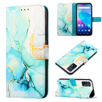 Cassa del telefono di cuoio di vibrazione del modello di marmo PT003, For Infinix Smart 6 Plus/X6823, For T-Mobile Revvl 6 5G, For Oukitel C31, For Xiaomi Poco C40 Global