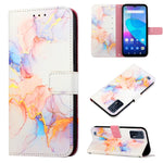 Cassa del telefono di cuoio di vibrazione del modello di marmo PT003, For Infinix Smart 6 Plus/X6823, For T-Mobile Revvl 6 5G, For Oukitel C31, For Xiaomi Poco C40 Global