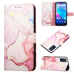 Cassa del telefono di cuoio di vibrazione del modello di marmo PT003, For Infinix Smart 6 Plus/X6823, For T-Mobile Revvl 6 5G, For Oukitel C31, For Xiaomi Poco C40 Global