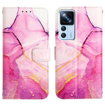 Cassa del telefono di cuoio di vibrazione del modello di marmo PT003, For Xiaomi 12T/12T Pro/Redmi K50 Ultra