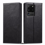 Custodia per telefono in pelle antifurto LC.IMEEKE RFID, For Samsung Galaxy S20 Ultra, For Samsung Galaxy S21 Ultra 5G