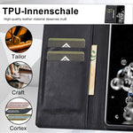 Custodia per telefono in pelle antifurto LC.IMEEKE RFID, For Samsung Galaxy S20 Ultra, For Samsung Galaxy S21 Ultra 5G