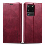 Custodia per telefono in pelle antifurto LC.IMEEKE RFID, For Samsung Galaxy S20 Ultra, For Samsung Galaxy S21 Ultra 5G