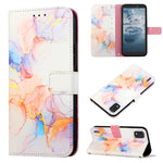 Cassa del telefono di cuoio di vibrazione del modello di marmo PT003, For Nokia C2 2ND Edition, For Nokia C21, For Nokia C21 Plus, For Nokia C100