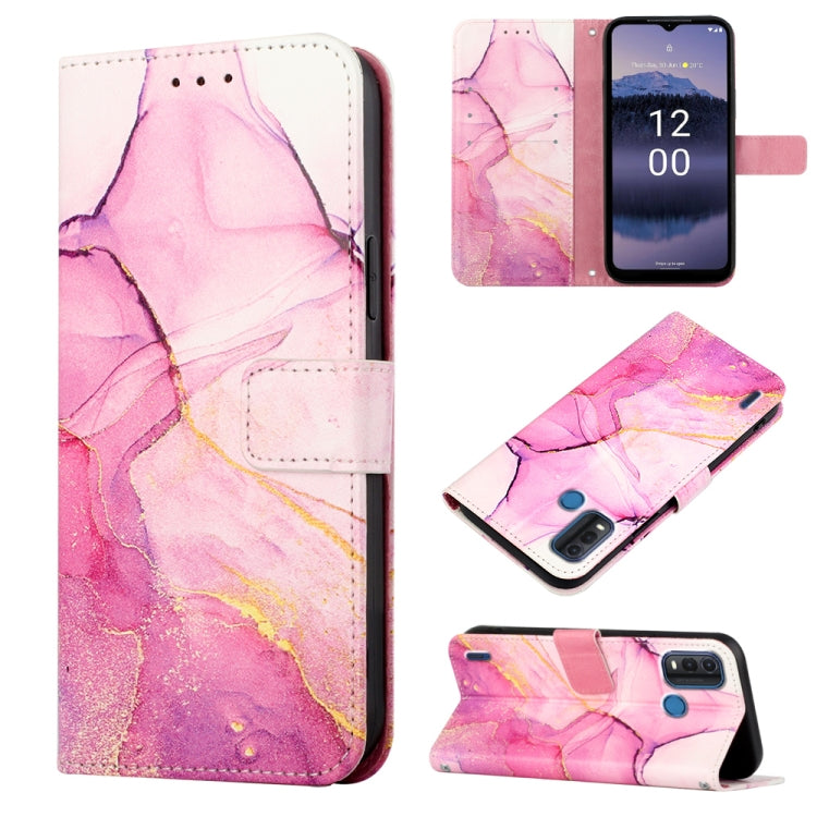 Cassa del telefono di cuoio di vibrazione del modello di marmo PT003, For Nokia C200, For Nokia G11 Plus, For Nokia G60 5G, For Nokia G100