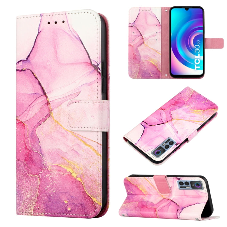 Cassa del telefono di cuoio di vibrazione del modello di marmo PT003, For Nokia G400, For TCL 30 5G/30+ 5G, For TCL 30T T603DL, For TCL 30 V 5G T781S/30 XE 5G