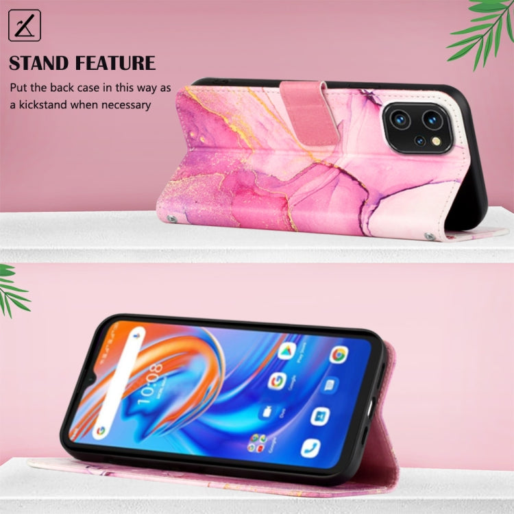 Cassa del telefono di cuoio di vibrazione del modello di marmo PT003, For UMIDIGI A13/A13 Pro/A13S, For UMIDIGI C1, For UMIDIGI F3 4G/F3 5G/F3 SE/F3S, For UMIDIGI G1