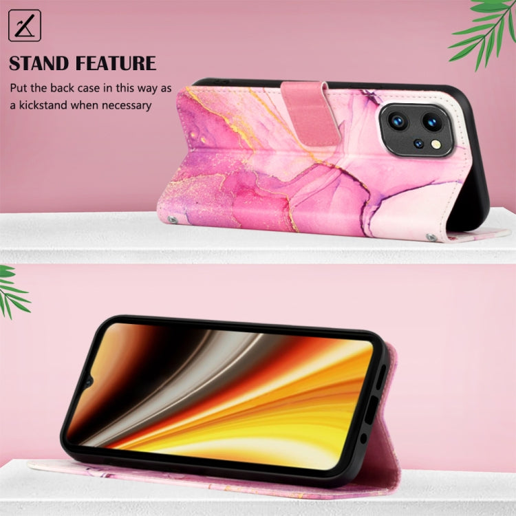 Cassa del telefono di cuoio di vibrazione del modello di marmo PT003, For UMIDIGI Power 7 Max, For UMIDIGI Power 7/Power 7S, For ZTE Axon 40 Pro, For ZTE Axon 40 Ultra