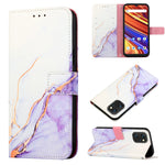 Cassa del telefono di cuoio di vibrazione del modello di marmo PT003, For UMIDIGI Power 7 Max, For UMIDIGI Power 7/Power 7S, For ZTE Axon 40 Pro, For ZTE Axon 40 Ultra