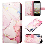 Cassa del telefono di cuoio di vibrazione del modello di marmo PT003, For Fujitsu Arrows NX F-01K, For Sharp Aquos R7/Aquos P7, For Sharp Aquos V6/V6 Plus, For Sharp Aquos Sense7 Plus