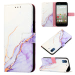 Cassa del telefono di cuoio di vibrazione del modello di marmo PT003, For Fujitsu Arrows NX F-01K, For Sharp Aquos R7/Aquos P7, For Sharp Aquos V6/V6 Plus, For Sharp Aquos Sense7 Plus