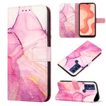 Cassa del telefono di cuoio di vibrazione del modello di marmo PT003, For Fujitsu Arrows NX F-01K, For Sharp Aquos R7/Aquos P7, For Sharp Aquos V6/V6 Plus, For Sharp Aquos Sense7 Plus