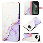 Cassa del telefono di cuoio di vibrazione del modello di marmo PT003, For Fujitsu Arrows NX F-01K, For Sharp Aquos R7/Aquos P7, For Sharp Aquos V6/V6 Plus, For Sharp Aquos Sense7 Plus