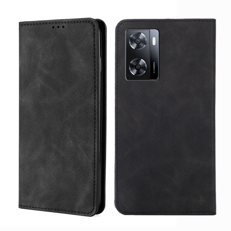 Custodia per telefono in pelle con vibrazione magnetica Skin Feel, For OPPO A57s 4G / A57e 4G, For OPPO K10 5G Global, For vivo Y52t, For OnePlus Nord N20 SE 4G