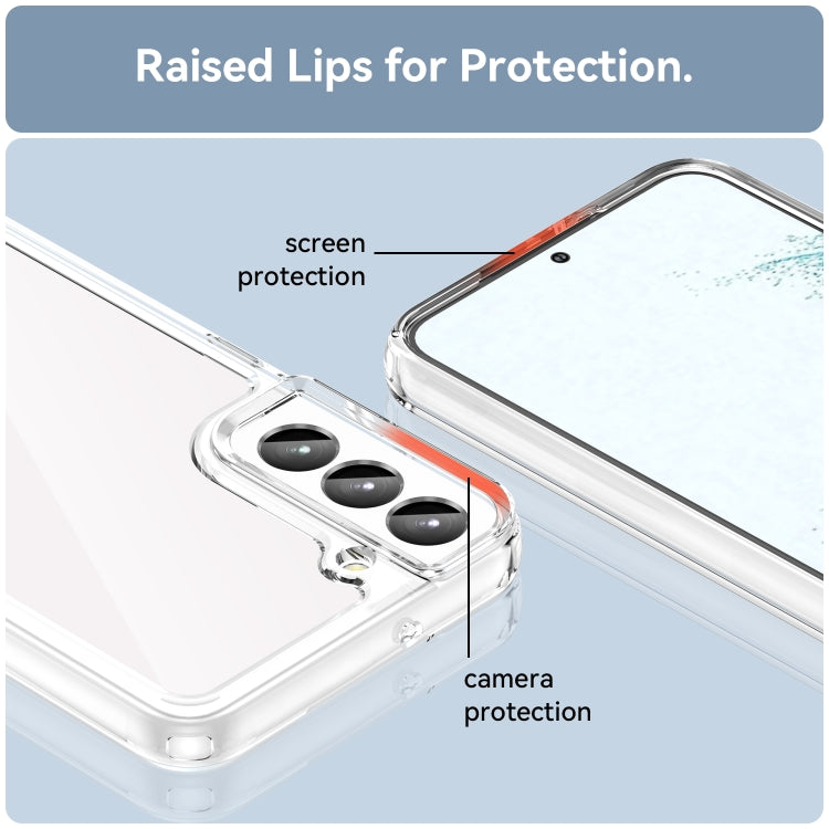 Custodia per telefono in acrilico + TPU serie colorata, For Samsung Galaxy S23 5G, For Samsung Galaxy S23+ 5G, For Samsung Galaxy S23 Ultra 5G