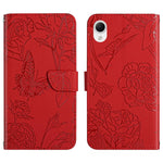 HT03 Cassa del telefono di cuoio di vibrazione impressa farfalla di sensibilità della pelle, For Samsung Galaxy A04 4G, For Samsung Galaxy A04s, For Samsung Galaxy A23 5G JP Version, For Samsung Galaxy A23e/A23s