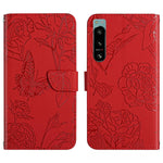 HT03 Cassa del telefono di cuoio di vibrazione impressa farfalla di sensibilità della pelle, For Sony Xperia 5 IV, For vivo X80 Lite/V25 5G, For Honor 70 Pro/70 Pro+, For Motorola Edge 30 Ultra/Moto X30 Pro