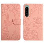 HT03 Cassa del telefono di cuoio di vibrazione impressa farfalla di sensibilità della pelle, For Sony Xperia 5 IV, For vivo X80 Lite/V25 5G, For Honor 70 Pro/70 Pro+, For Motorola Edge 30 Ultra/Moto X30 Pro