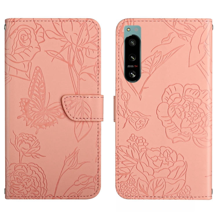 HT03 Cassa del telefono di cuoio di vibrazione impressa farfalla di sensibilità della pelle, For Sony Xperia 5 IV, For vivo X80 Lite/V25 5G, For Honor 70 Pro/70 Pro+, For Motorola Edge 30 Ultra/Moto X30 Pro