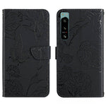 HT03 Cassa del telefono di cuoio di vibrazione impressa farfalla di sensibilità della pelle, For Sony Xperia 5 IV, For vivo X80 Lite/V25 5G, For Honor 70 Pro/70 Pro+, For Motorola Edge 30 Ultra/Moto X30 Pro