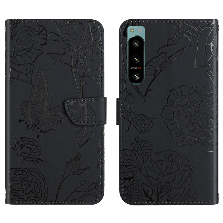 HT03 Cassa del telefono di cuoio di vibrazione impressa farfalla di sensibilità della pelle, For Sony Xperia 5 IV, For vivo X80 Lite/V25 5G, For Honor 70 Pro/70 Pro+, For Motorola Edge 30 Ultra/Moto X30 Pro