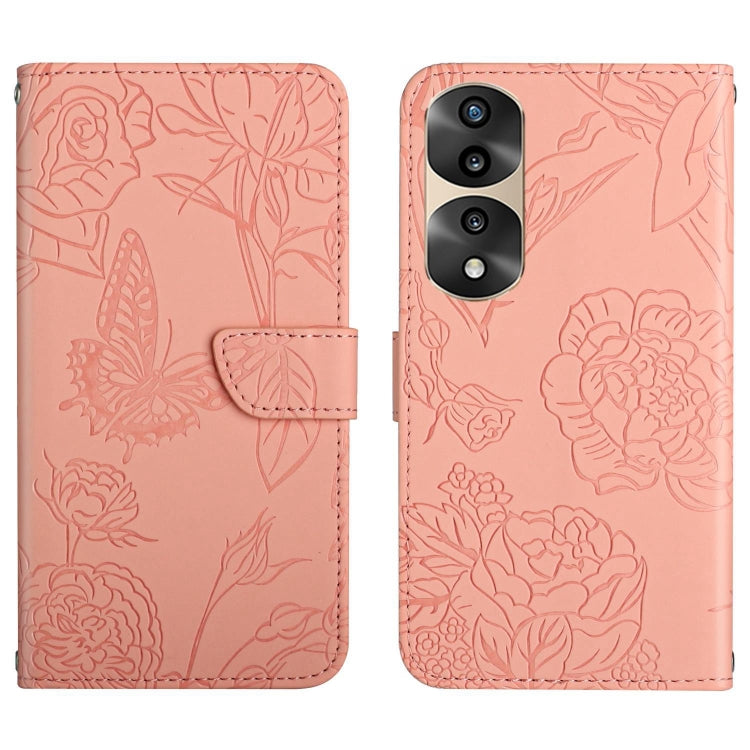 HT03 Cassa del telefono di cuoio di vibrazione impressa farfalla di sensibilità della pelle, For Sony Xperia 5 IV, For vivo X80 Lite/V25 5G, For Honor 70 Pro/70 Pro+, For Motorola Edge 30 Ultra/Moto X30 Pro
