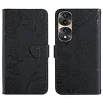 HT03 Cassa del telefono di cuoio di vibrazione impressa farfalla di sensibilità della pelle, For Sony Xperia 5 IV, For vivo X80 Lite/V25 5G, For Honor 70 Pro/70 Pro+, For Motorola Edge 30 Ultra/Moto X30 Pro