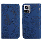 HT03 Cassa del telefono di cuoio di vibrazione impressa farfalla di sensibilità della pelle, For Sony Xperia 5 IV, For vivo X80 Lite/V25 5G, For Honor 70 Pro/70 Pro+, For Motorola Edge 30 Ultra/Moto X30 Pro