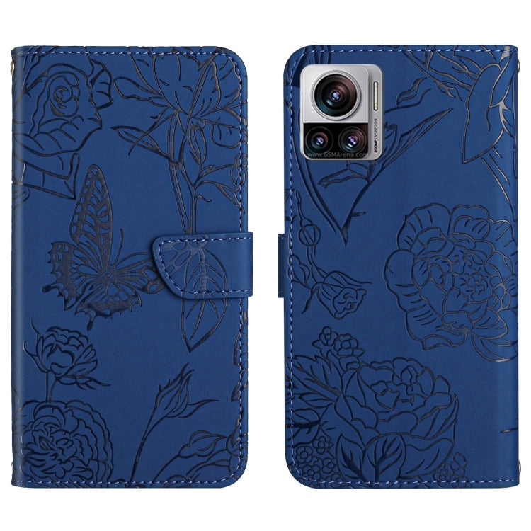 HT03 Cassa del telefono di cuoio di vibrazione impressa farfalla di sensibilità della pelle, For Sony Xperia 5 IV, For vivo X80 Lite/V25 5G, For Honor 70 Pro/70 Pro+, For Motorola Edge 30 Ultra/Moto X30 Pro