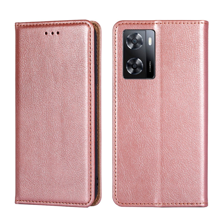 Custodia per telefono in pelle magnetica tinta unita lucida olio, For OPPO A57s 4G / A57e 4G, For OPPO K10 5G Global, For vivo Y52t