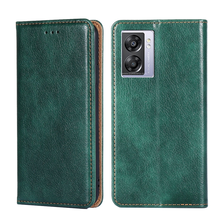 Custodia per telefono in pelle magnetica tinta unita lucida olio, For OPPO A57s 4G / A57e 4G, For OPPO K10 5G Global, For vivo Y52t