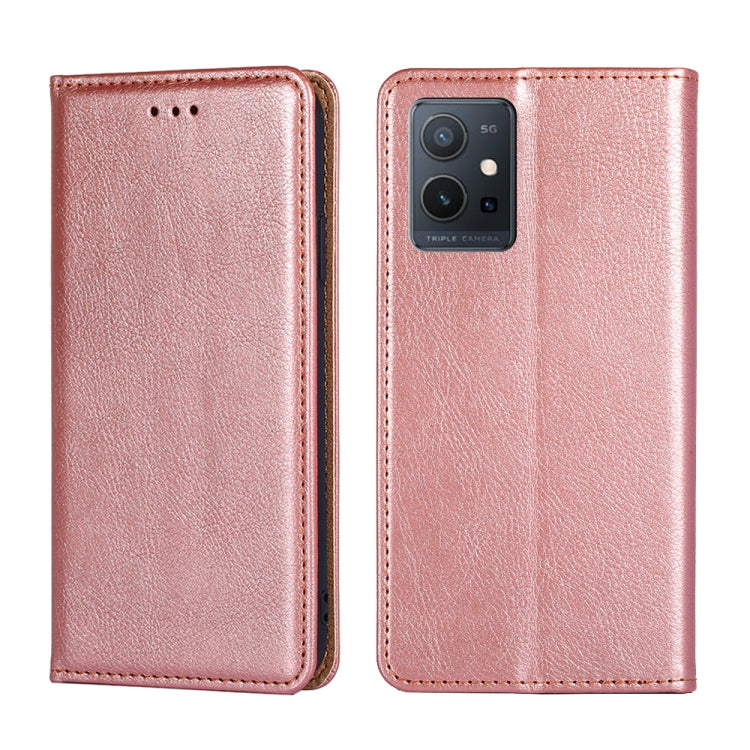 Custodia per telefono in pelle magnetica tinta unita lucida olio, For OPPO A57s 4G / A57e 4G, For OPPO K10 5G Global, For vivo Y52t