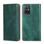 Custodia per telefono in pelle magnetica tinta unita lucida olio, For OPPO A57s 4G / A57e 4G, For OPPO K10 5G Global, For vivo Y52t