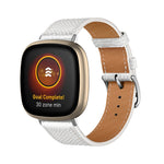 Cinturino universale in vera pelle, For Fitbit Versa 4 / Sense 2