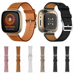 Cinturino universale in vera pelle, For Fitbit Versa 4 / Sense 2