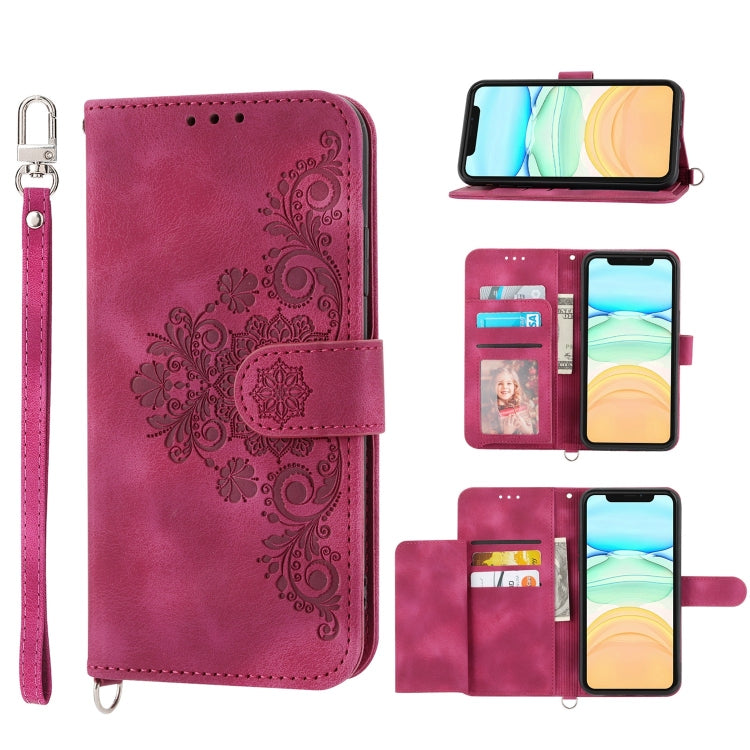 Custodia per telefono in pelle con portafoglio in rilievo con fiori al tatto, For iPhone 13 Pro Max, For iPhone 13 Pro, For iPhone 13, For iPhone 13 mini